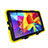 Custodia Silicone e Plastica Opaca con Supporto per Samsung Galaxy Tab A6 10.1 SM-T580 SM-T585 Giallo