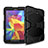 Custodia Silicone e Plastica Opaca con Supporto per Samsung Galaxy Tab A6 10.1 SM-T580 SM-T585 Nero
