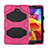 Custodia Silicone e Plastica Opaca con Supporto per Samsung Galaxy Tab A6 10.1 SM-T580 SM-T585 Rosa Caldo