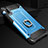 Custodia Silicone e Plastica Opaca Cover con Anello Supporto H01 per Samsung Galaxy A70