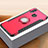 Custodia Silicone e Plastica Opaca Cover con Anello Supporto per Huawei Honor 10 Lite Rosso