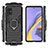 Custodia Silicone e Plastica Opaca Cover con Anello Supporto per Samsung Galaxy M40S