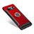 Custodia Silicone e Plastica Opaca Cover con Anello Supporto per Samsung Galaxy Note 8 Rosso