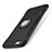 Custodia Silicone e Plastica Opaca Cover con Anello Supporto S01 per Apple iPhone 8 Nero