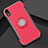 Custodia Silicone e Plastica Opaca Cover con Anello Supporto S01 per Apple iPhone XR