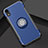 Custodia Silicone e Plastica Opaca Cover con Anello Supporto S01 per Apple iPhone XR