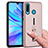 Custodia Silicone e Plastica Opaca Cover con Anello Supporto S04 per Huawei P30 Lite New Edition