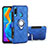 Custodia Silicone e Plastica Opaca Cover con Magnetico Anello Supporto A01 per Huawei P30 Lite XL Cielo Blu