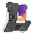 Custodia Silicone e Plastica Opaca Cover con Magnetico Anello Supporto J01X per Samsung Galaxy A34 5G