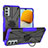 Custodia Silicone e Plastica Opaca Cover con Magnetico Anello Supporto J01X per Samsung Galaxy F23 5G