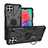 Custodia Silicone e Plastica Opaca Cover con Magnetico Anello Supporto J01X per Samsung Galaxy M33 5G