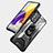 Custodia Silicone e Plastica Opaca Cover con Magnetico Anello Supporto J02S per Samsung Galaxy A72 5G