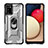 Custodia Silicone e Plastica Opaca Cover con Magnetico Anello Supporto J02S per Samsung Galaxy F02S SM-E025F