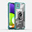 Custodia Silicone e Plastica Opaca Cover con Magnetico Anello Supporto J02S per Samsung Galaxy F42 5G