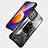 Custodia Silicone e Plastica Opaca Cover con Magnetico Anello Supporto J03S per Samsung Galaxy A12
