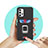 Custodia Silicone e Plastica Opaca Cover con Magnetico Anello Supporto J03S per Samsung Galaxy A32 5G
