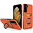 Custodia Silicone e Plastica Opaca Cover con Magnetico Anello Supporto J03S per Samsung Galaxy S22 5G