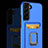 Custodia Silicone e Plastica Opaca Cover con Magnetico Anello Supporto J03S per Samsung Galaxy S23 5G