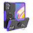Custodia Silicone e Plastica Opaca Cover con Magnetico Anello Supporto JX1 per Oppo A94 4G