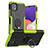 Custodia Silicone e Plastica Opaca Cover con Magnetico Anello Supporto JX1 per Samsung Galaxy A22 5G