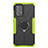 Custodia Silicone e Plastica Opaca Cover con Magnetico Anello Supporto JX1 per Samsung Galaxy A52s 5G Verde
