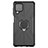 Custodia Silicone e Plastica Opaca Cover con Magnetico Anello Supporto JX1 per Samsung Galaxy F62 5G