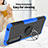 Custodia Silicone e Plastica Opaca Cover con Magnetico Anello Supporto JX1 per Sony Xperia 1 III