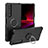 Custodia Silicone e Plastica Opaca Cover con Magnetico Anello Supporto JX1 per Sony Xperia 1 III Nero
