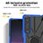 Custodia Silicone e Plastica Opaca Cover con Magnetico Anello Supporto JX1 per Sony Xperia 1 IV