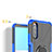 Custodia Silicone e Plastica Opaca Cover con Magnetico Anello Supporto JX1 per Sony Xperia 10 III