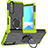 Custodia Silicone e Plastica Opaca Cover con Magnetico Anello Supporto JX1 per Sony Xperia 10 III Lite Verde