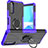 Custodia Silicone e Plastica Opaca Cover con Magnetico Anello Supporto JX1 per Sony Xperia 10 III Lite Viola