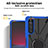 Custodia Silicone e Plastica Opaca Cover con Magnetico Anello Supporto JX1 per Sony Xperia 10 IV