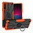Custodia Silicone e Plastica Opaca Cover con Magnetico Anello Supporto JX1 per Sony Xperia 10 IV Arancione