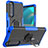 Custodia Silicone e Plastica Opaca Cover con Magnetico Anello Supporto JX1 per Sony Xperia 5 III