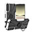 Custodia Silicone e Plastica Opaca Cover con Magnetico Anello Supporto JX1 per Sony Xperia 5 IV
