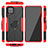 Custodia Silicone e Plastica Opaca Cover con Magnetico Anello Supporto JX2 per Samsung Galaxy A12