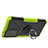 Custodia Silicone e Plastica Opaca Cover con Magnetico Anello Supporto JX2 per Samsung Galaxy A72 5G Verde