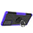 Custodia Silicone e Plastica Opaca Cover con Magnetico Anello Supporto JX2 per Samsung Galaxy A72 5G Viola