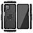 Custodia Silicone e Plastica Opaca Cover con Magnetico Anello Supporto JX2 per Samsung Galaxy M12