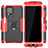 Custodia Silicone e Plastica Opaca Cover con Magnetico Anello Supporto JX2 per Samsung Galaxy M62 4G
