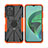 Custodia Silicone e Plastica Opaca Cover con Magnetico Anello Supporto JX2 per Xiaomi Redmi 11 Prime 5G Arancione