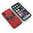 Custodia Silicone e Plastica Opaca Cover con Magnetico Anello Supporto KC1 per Samsung Galaxy A50 Rosso