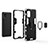 Custodia Silicone e Plastica Opaca Cover con Magnetico Anello Supporto KC1 per Samsung Galaxy A51 4G