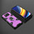 Custodia Silicone e Plastica Opaca Cover con Magnetico Anello Supporto KC4 per Xiaomi Poco X3 NFC