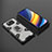 Custodia Silicone e Plastica Opaca Cover con Magnetico Anello Supporto KC4 per Xiaomi Poco X3 NFC Nero