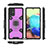 Custodia Silicone e Plastica Opaca Cover con Magnetico Anello Supporto KC7 per Samsung Galaxy A71 5G