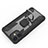 Custodia Silicone e Plastica Opaca Cover con Magnetico Anello Supporto M01 per Apple iPhone 12