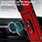 Custodia Silicone e Plastica Opaca Cover con Magnetico Anello Supporto MQ1 per Apple iPhone 13 Pro Max