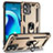 Custodia Silicone e Plastica Opaca Cover con Magnetico Anello Supporto MQ1 per Motorola Moto G 5G (2023)
